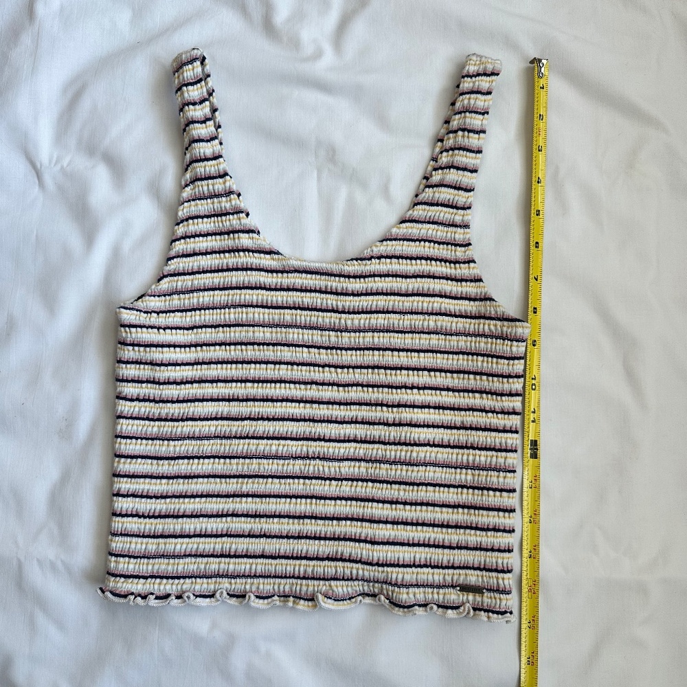 Hollister Multicolor Stretch Cropped Tank SZ Medium - Picture 6 of 10